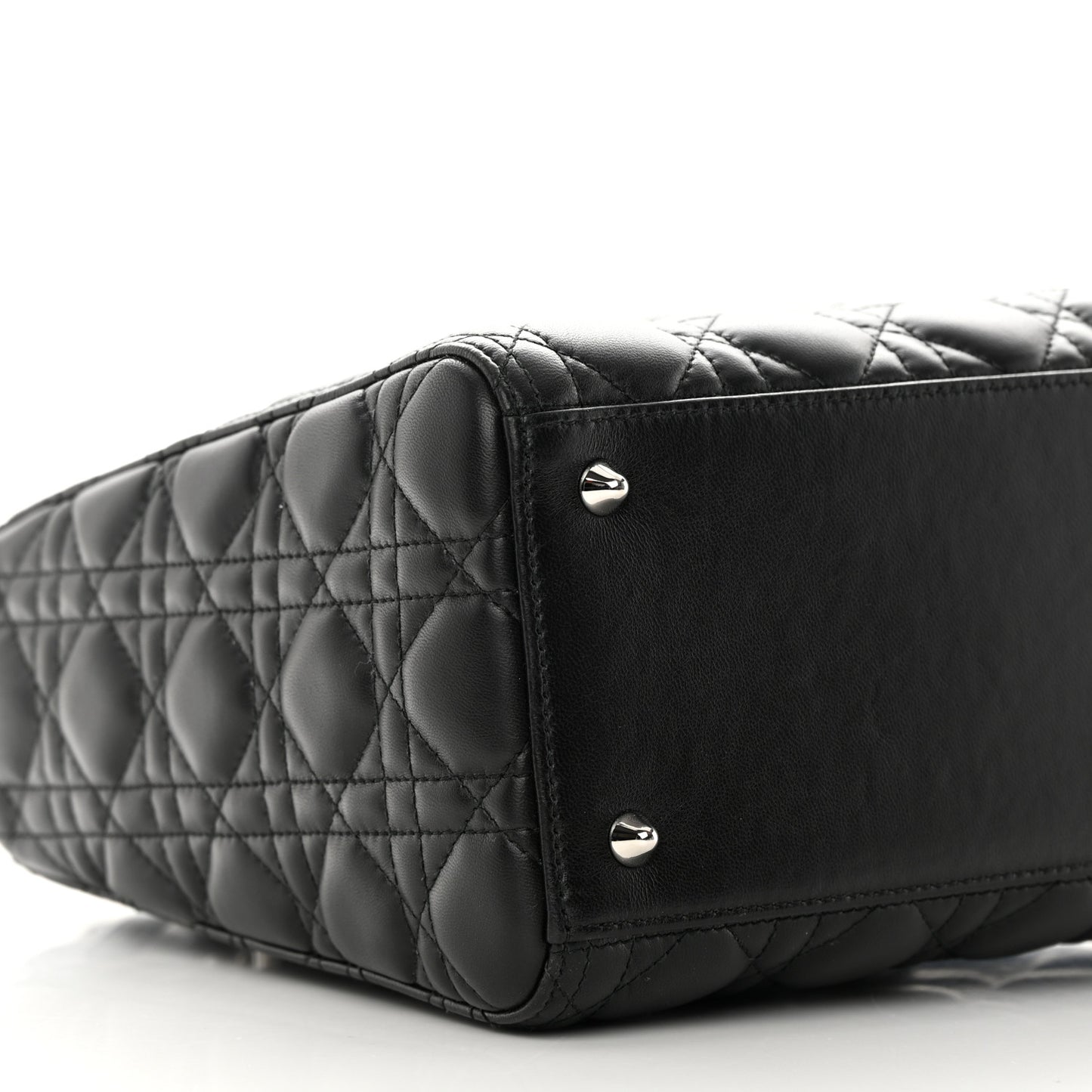 Lambskin Cannage Medium Lady Dior Black