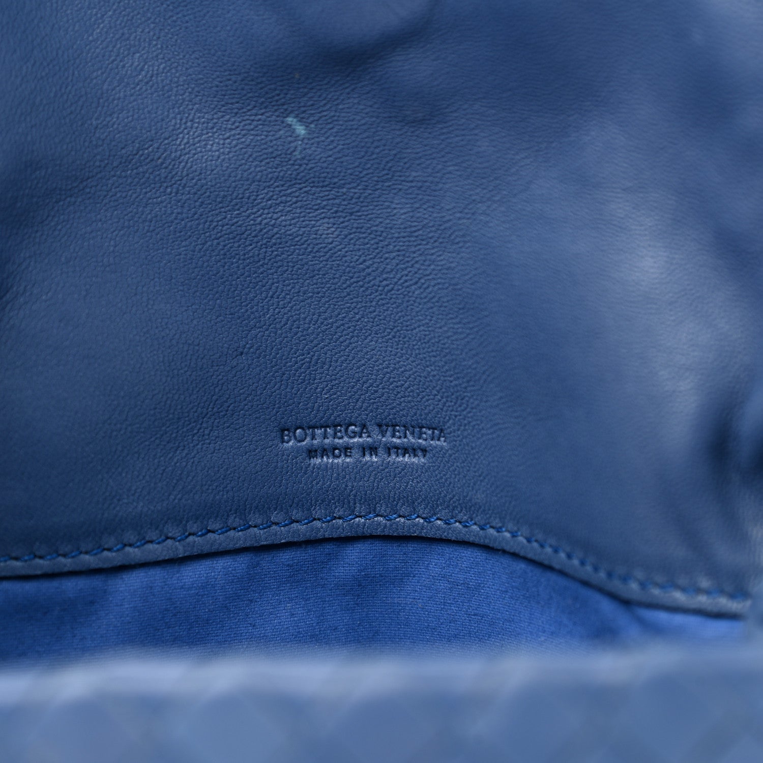 Bottega Veneta Nappa Intrecciato Cosmetic Case Storm Blue 6 of 11