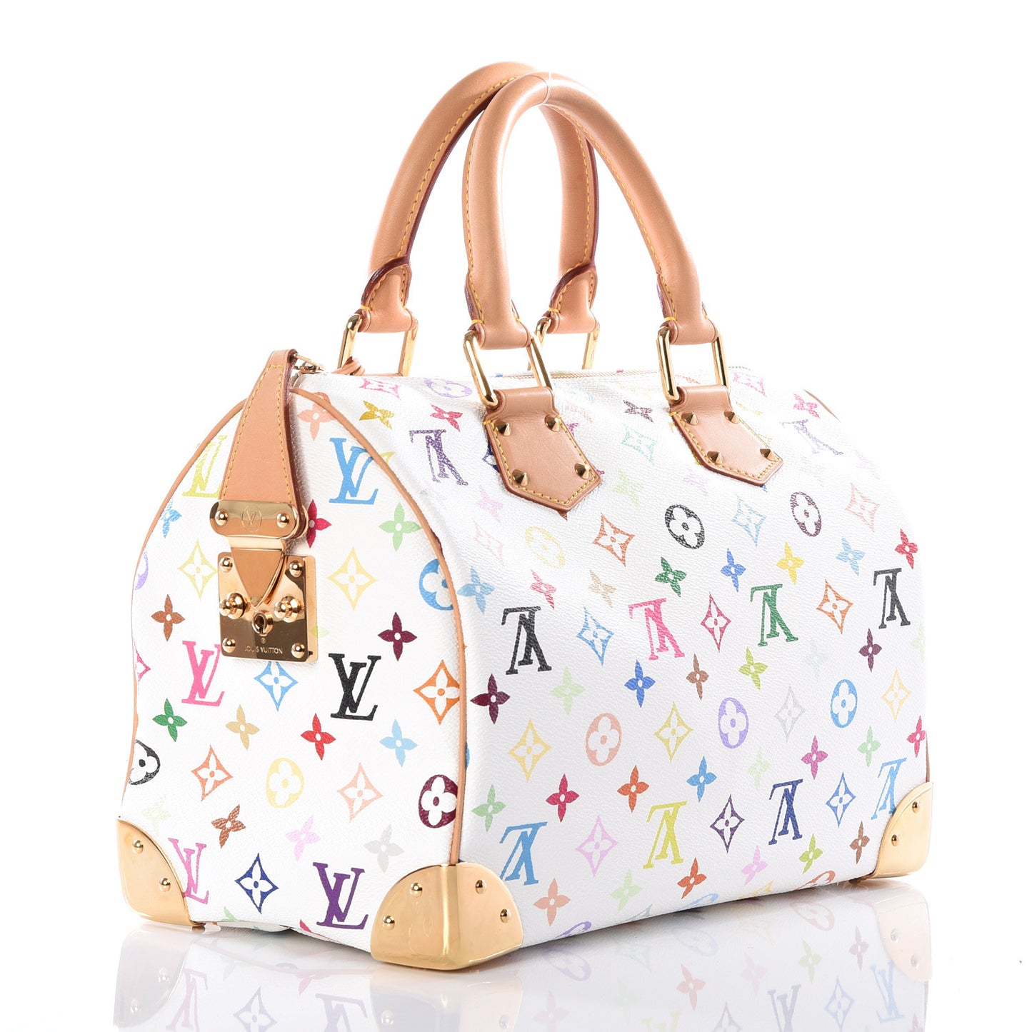 Monogram Multicolor Speedy 30 White
