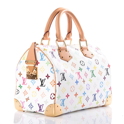 Louis Vuitton Monogram Multicolor Speedy 30 White 2 of 11