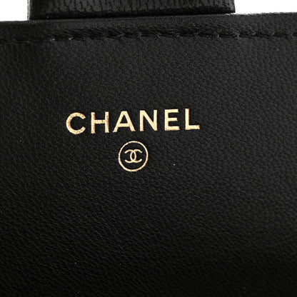 Chanel Goatskin Quilted Chic Pearls Clutch With Chain Black 7 of 16