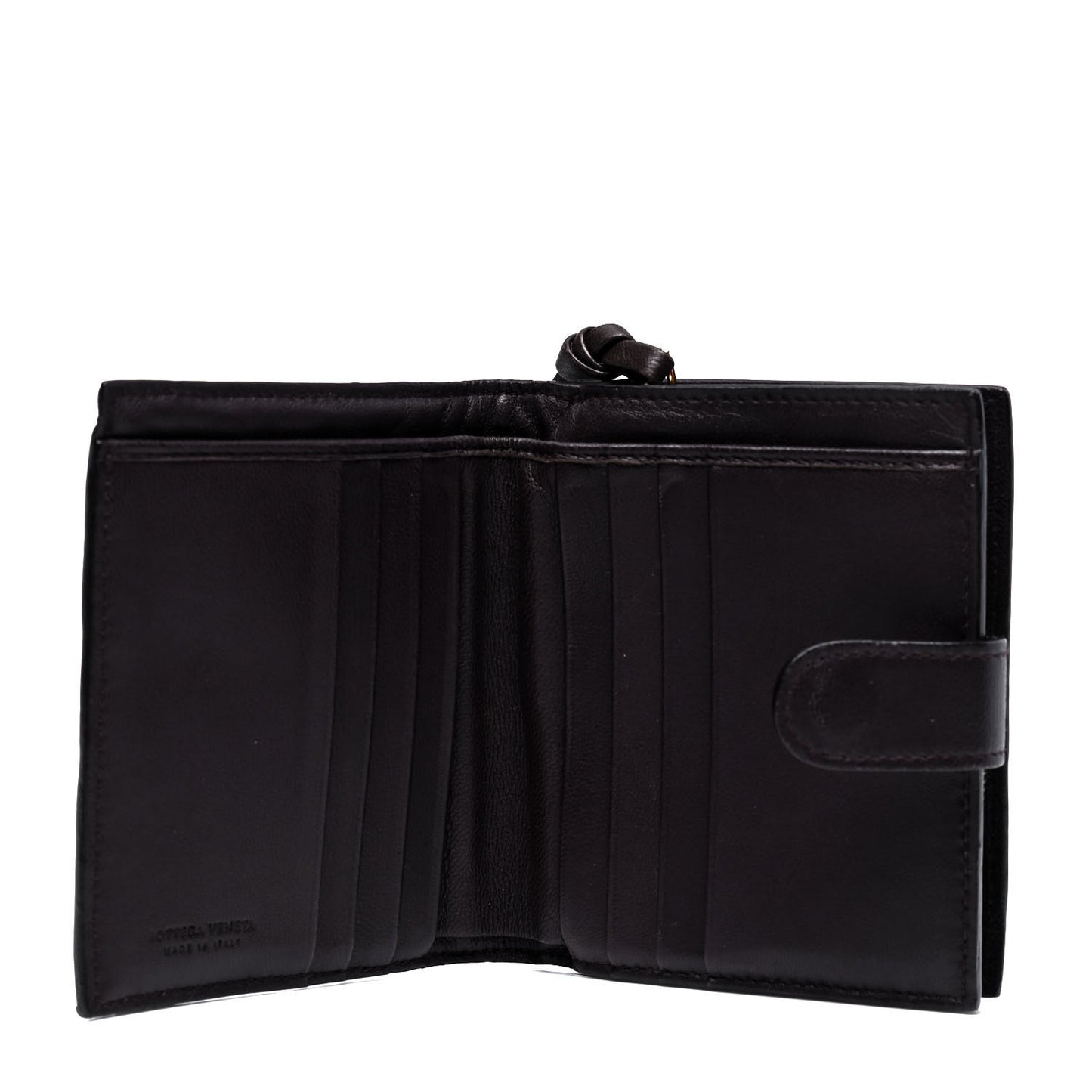 Nappa Intrecciato Mini Wallet Espresso