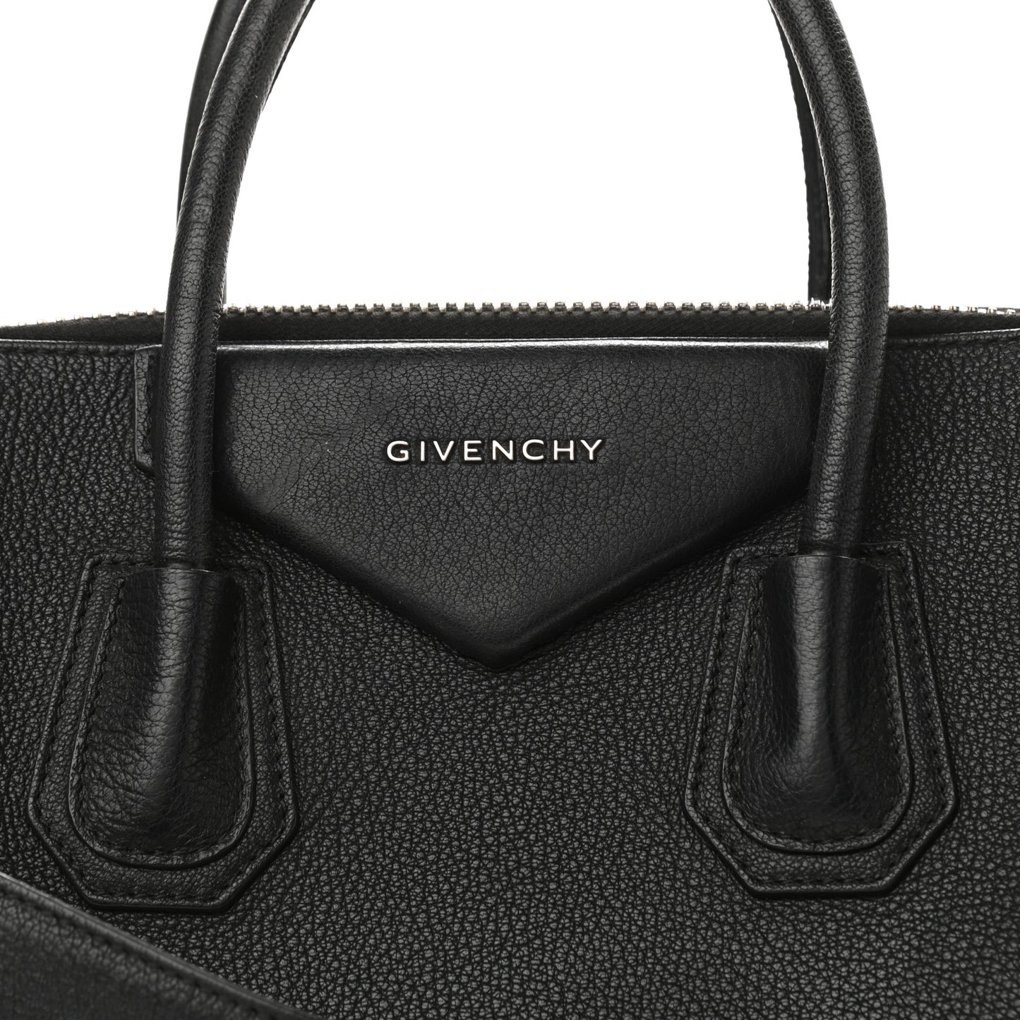Sugar Goatskin Medium Antigona Black
