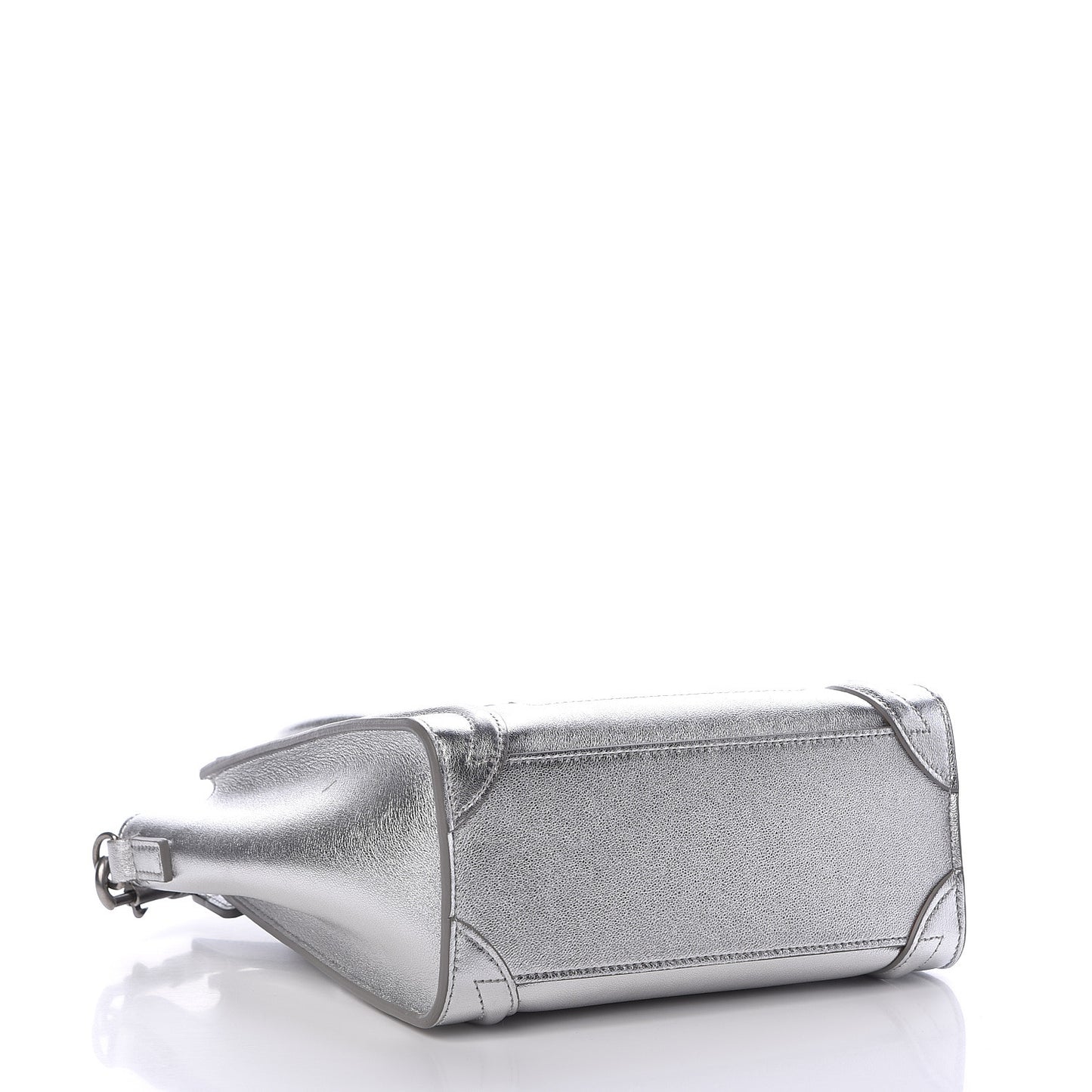 Laminated Lambskin Nano Luggage Silver