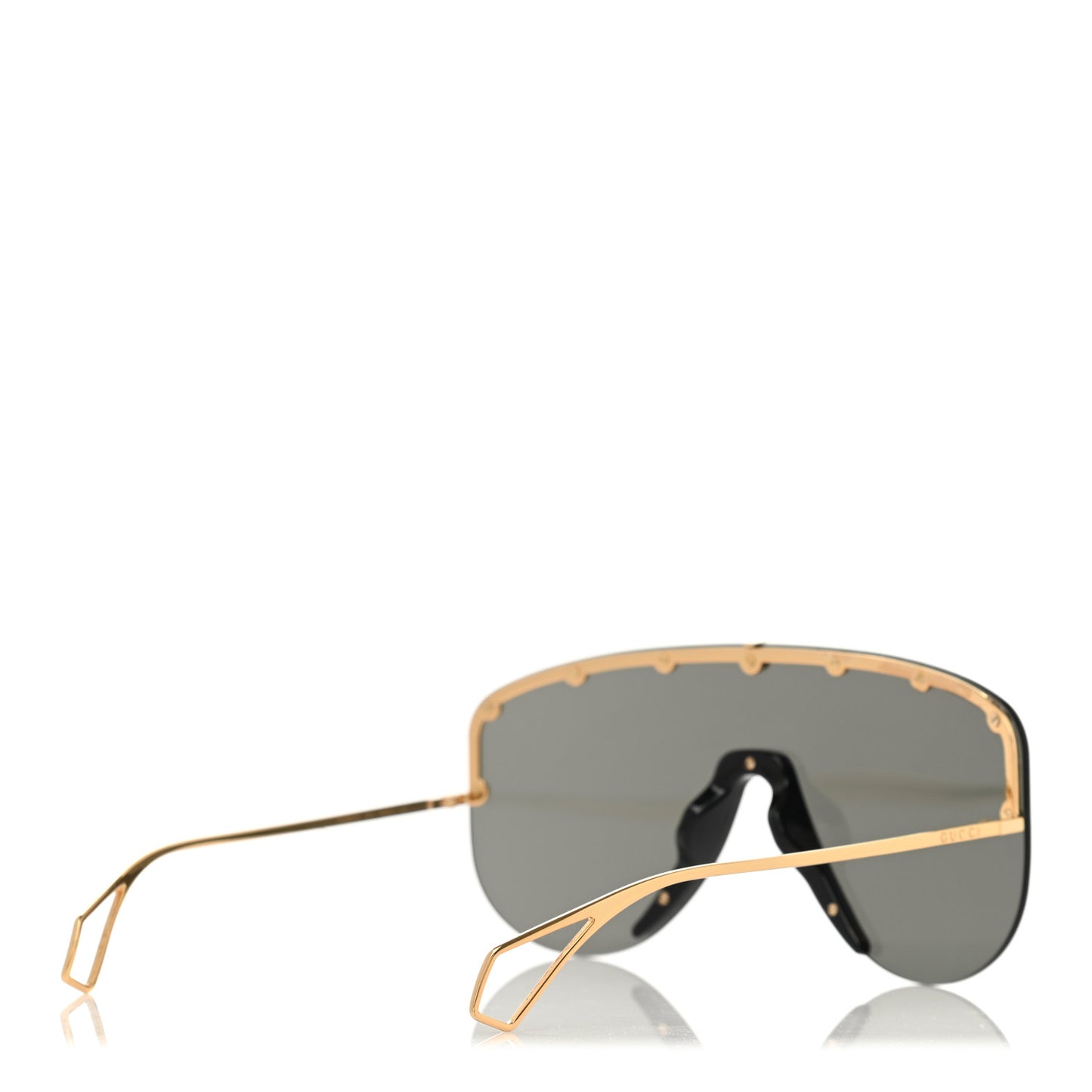 Shield Sunglasses GG0667S Black Gold