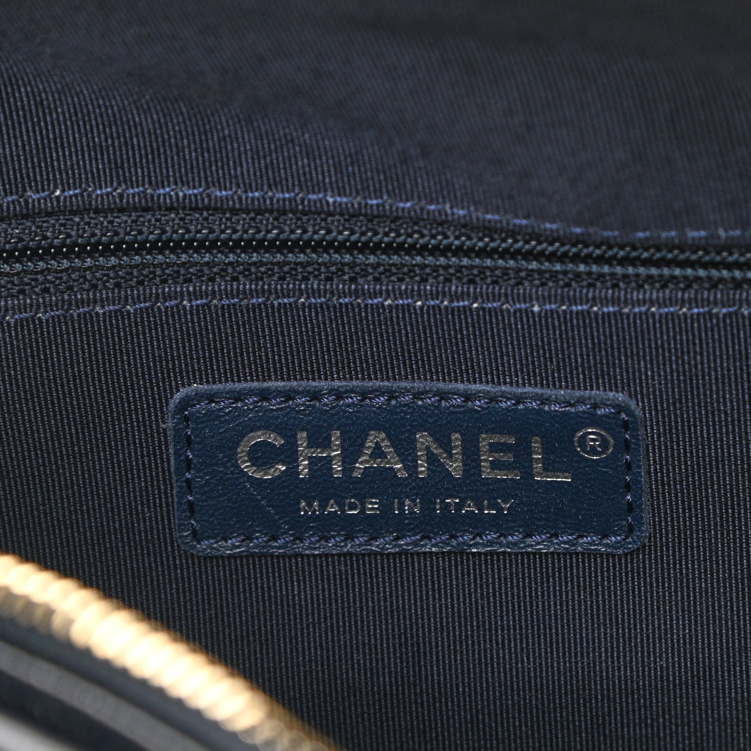 Chanel Shearling Medium Gabrielle Hobo Navy 6 of 10