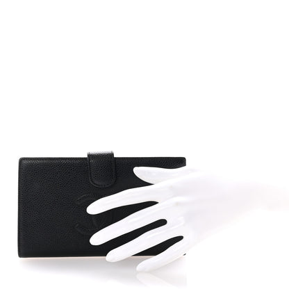 Chanel Caviar Timeless CC Zipped Pocket Wallet Black 2 of 7