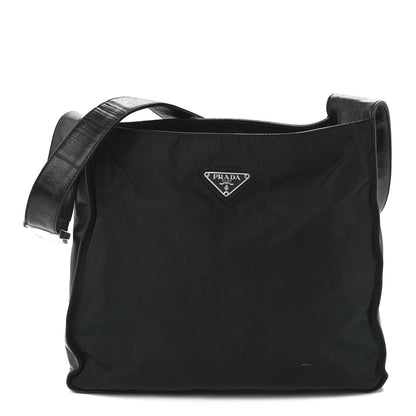Prada Nylon Calfskin Tote Black 1 of 10