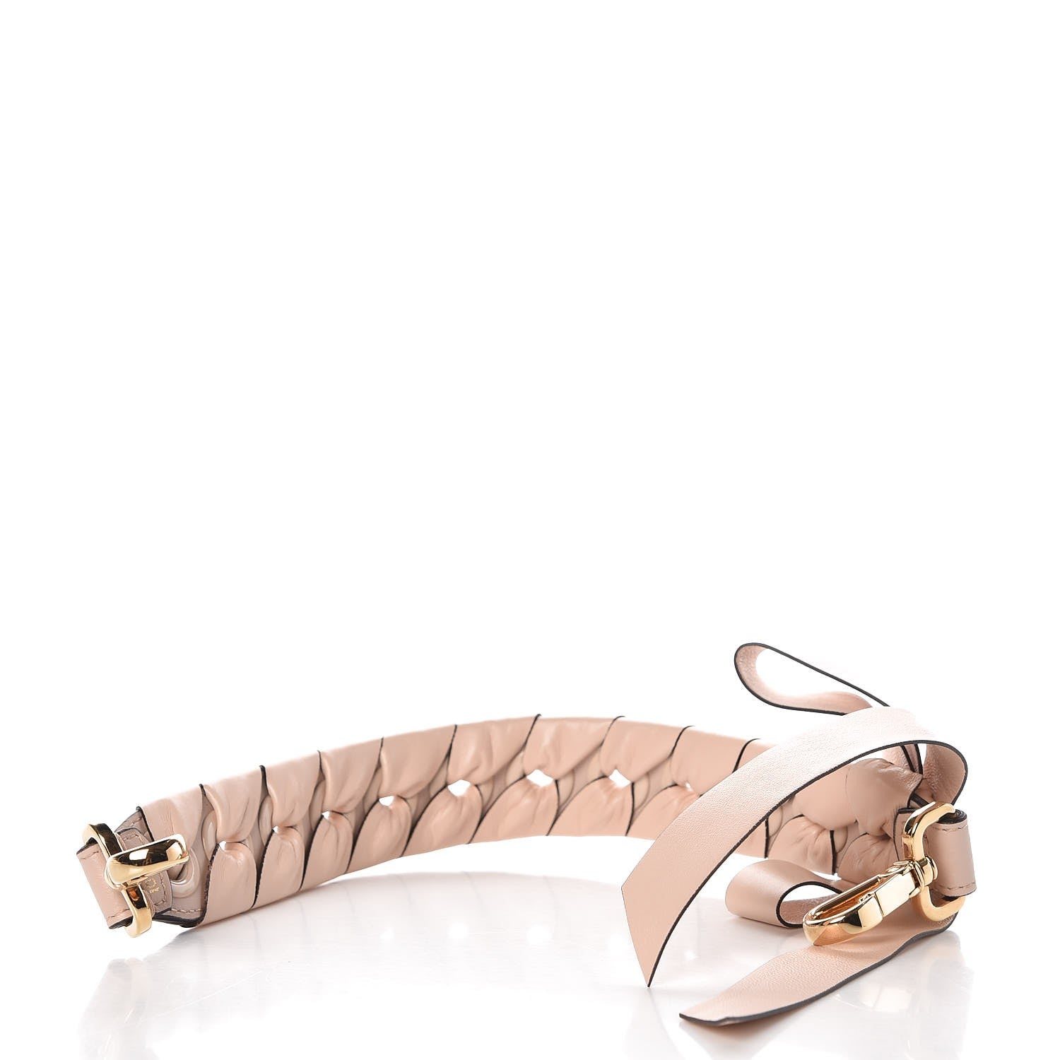 Fendi Vitello Liberty Shiny Nappa Lace Up Bow Mini Strap You Plaster 2 of 5