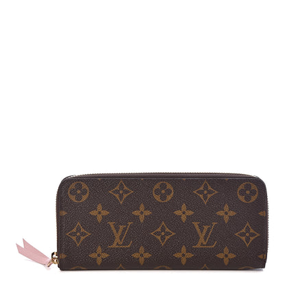 Louis Vuitton Monogram Clemence Wallet Rose Ballerine 1 of 7