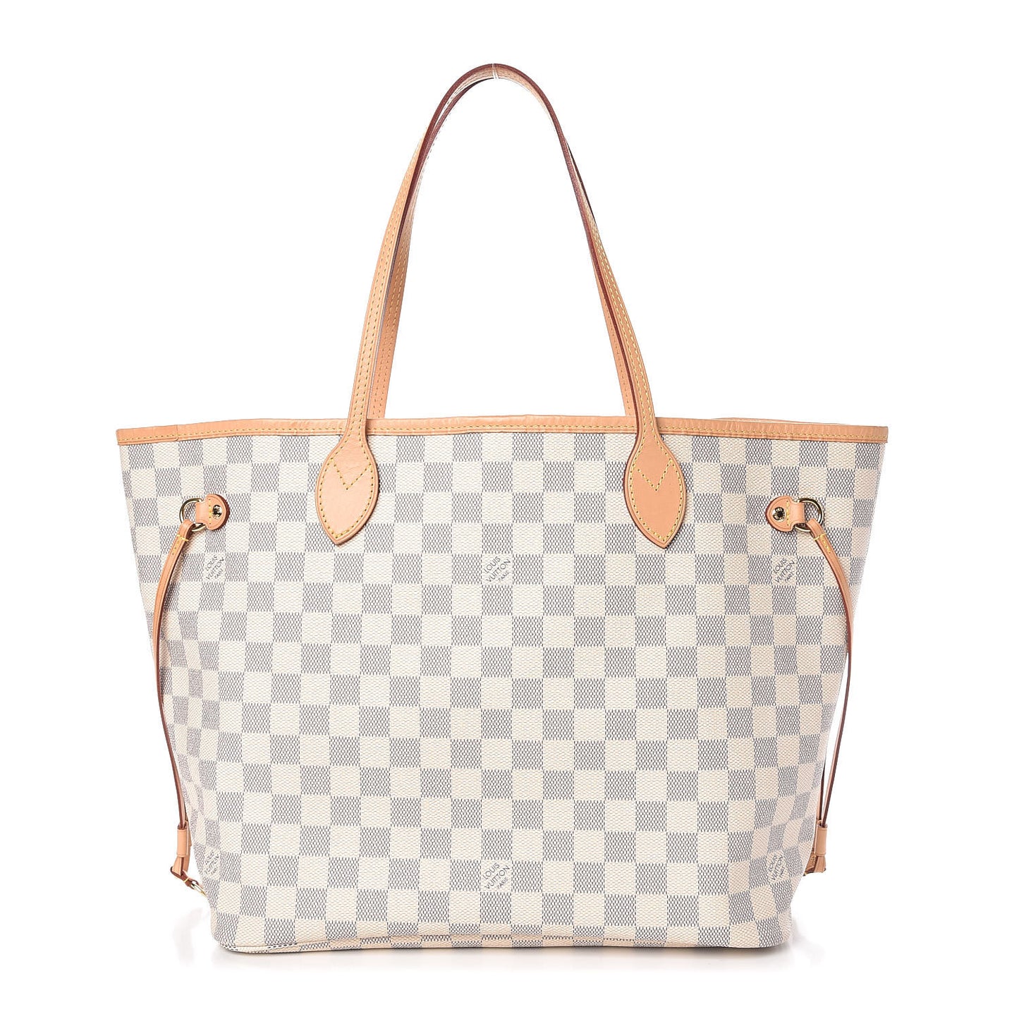 Damier Azur Neo Neverfull MM Rose Ballerine