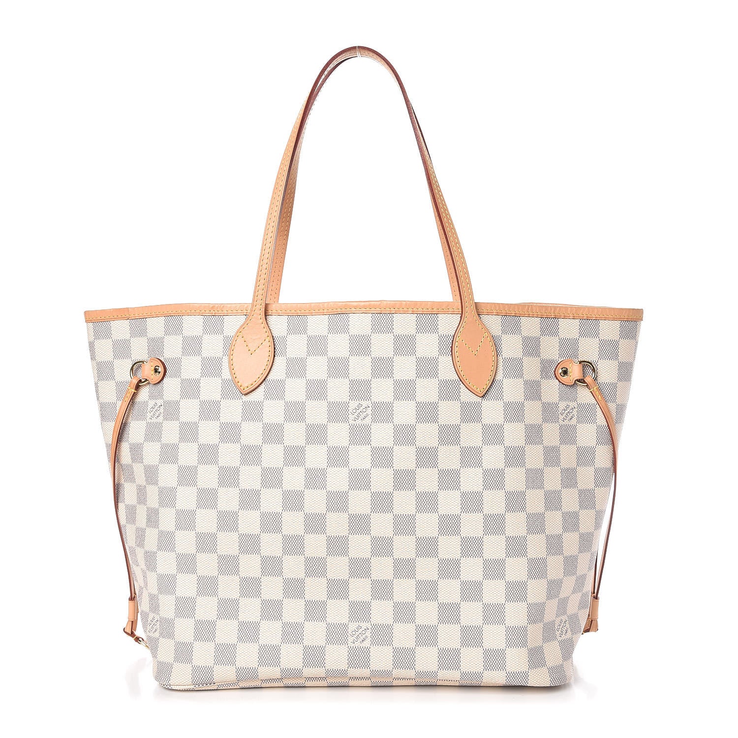 Louis Vuitton Damier Azur Neo Neverfull MM Rose Ballerine 1 of 10