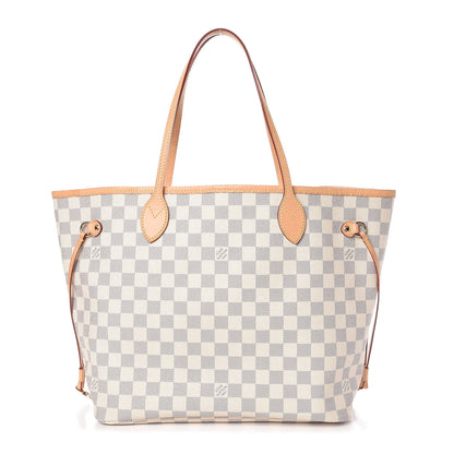 Louis Vuitton Damier Azur Neo Neverfull MM Rose Ballerine 1 of 10