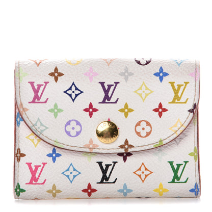 Louis Vuitton Monogram Multicolor Business Card Holder White Litchi 1 of 10