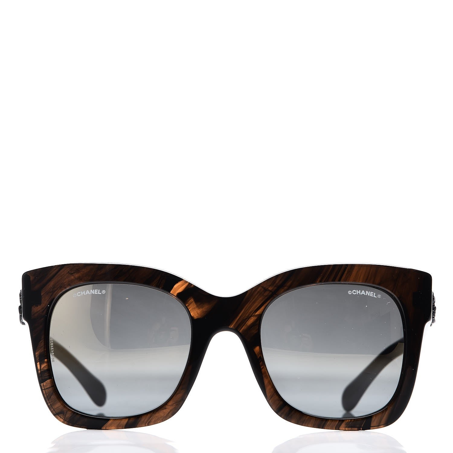 Chanel Mirror CC Sunglasses 5357 Brown 2 of 9