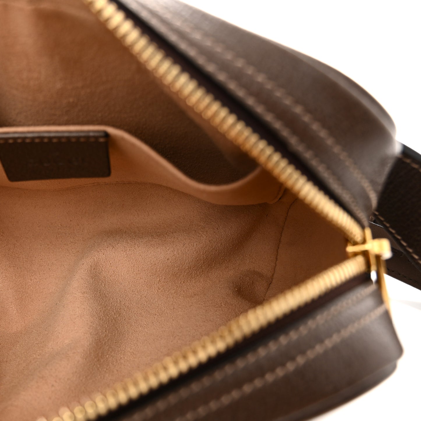 GG Supreme Monogram Web Small Ophidia Belt Bag 75 30 Dark Brown