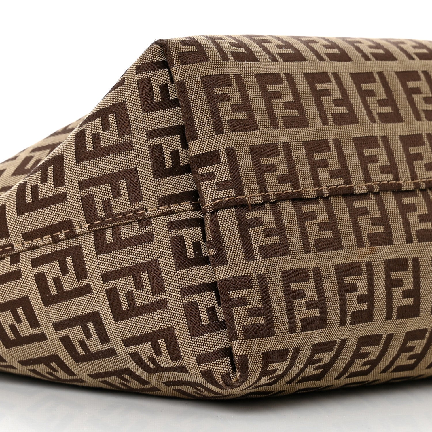 Fendi Zucchino Small Roll Tote Tobacco 8 of 9