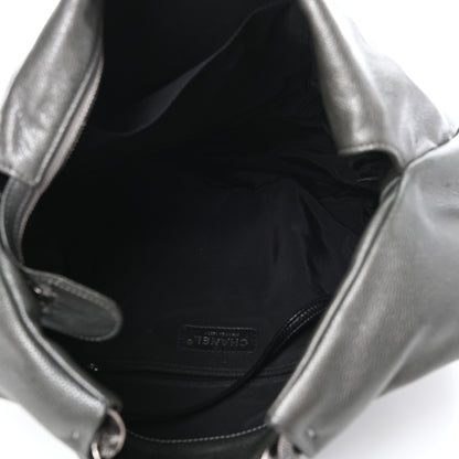 Chanel Metallic Caviar 31 Hobo Grey 5 of 10