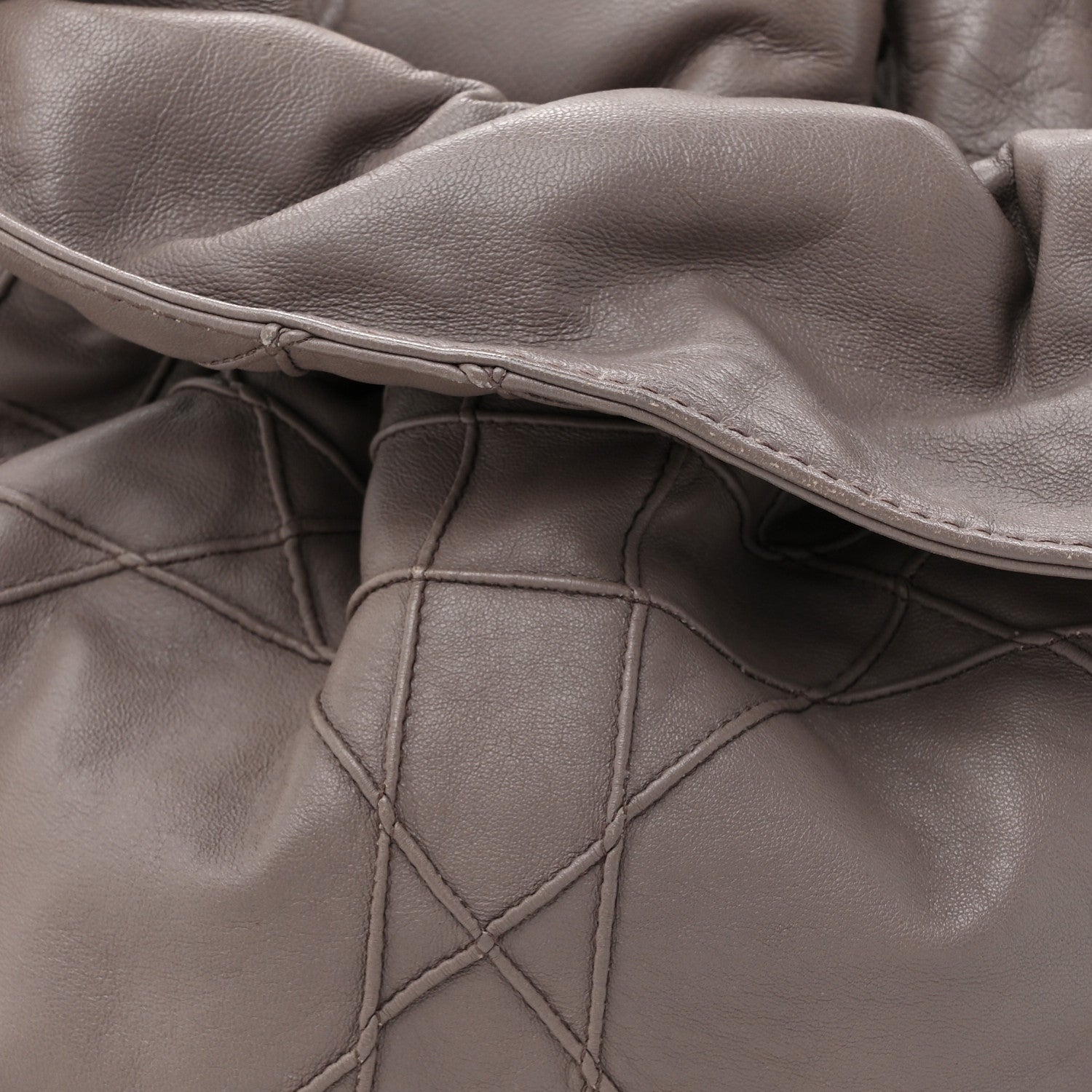 Christian Dior Lambskin Cannage Medium Le Trente Tote Dark Beige 8 of 15