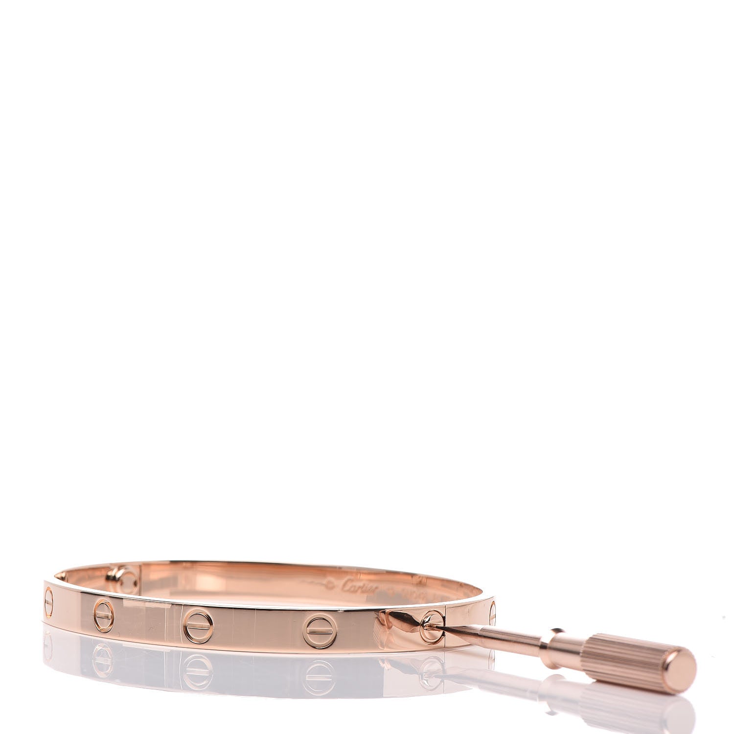 Cartier 18K Pink Gold LOVE Bracelet 19 4 of 7