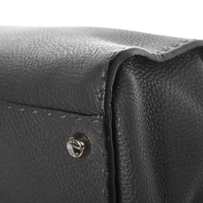 Fendi Cuoio Romano Selleria Bi-Color Large Peekaboo Iconic Satchel Asfalto Latte 14 of 15