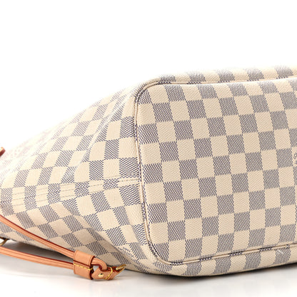 Louis Vuitton Damier Azur Neo Neverfull MM Rose Ballerine 9 of 13