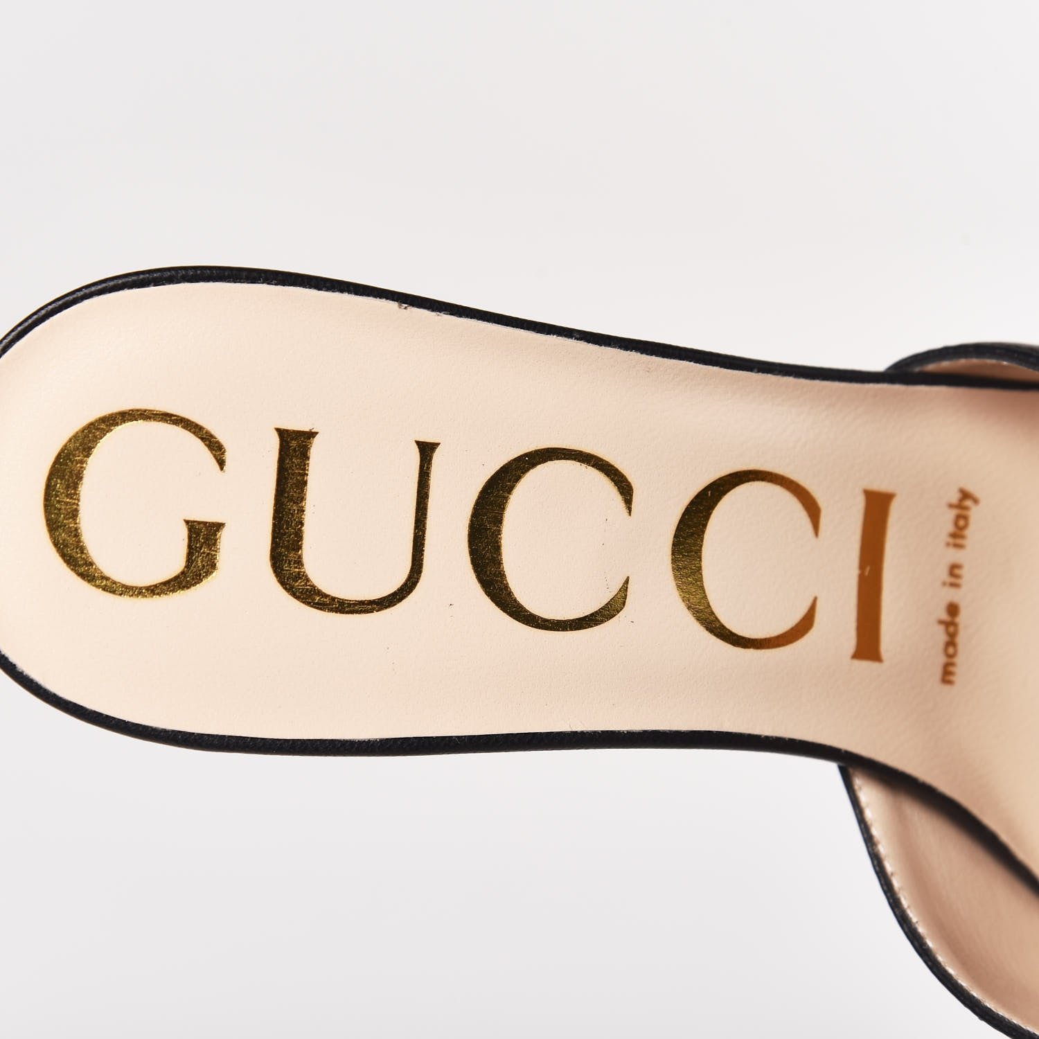 Gucci Malaga Kid Crystal Square G Madelyn Mules 37 Black 7 of 10