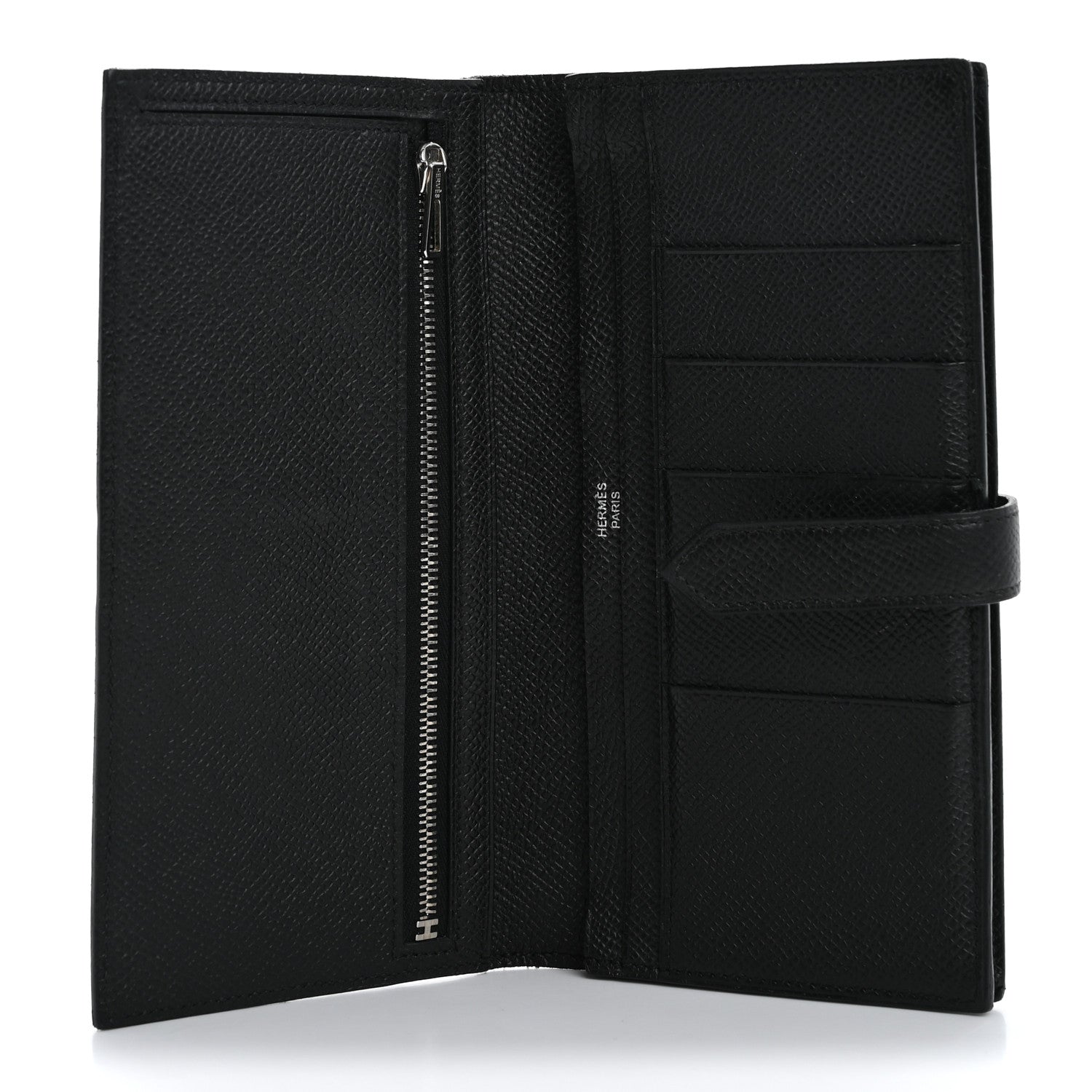 Hermes Epsom Bearn Gusset Wallet Black 5 of 14