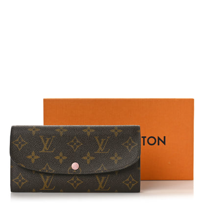 Louis Vuitton Monogram Emilie Wallet Rose Ballerine 9 of 9