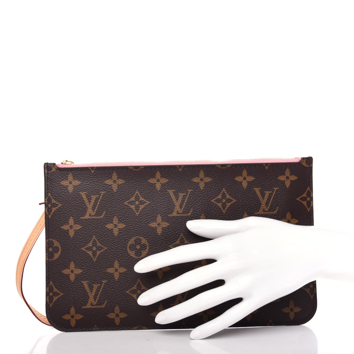 Louis Vuitton Monogram Neverfull MM GM Pochette Sugar Pink 2 of 7