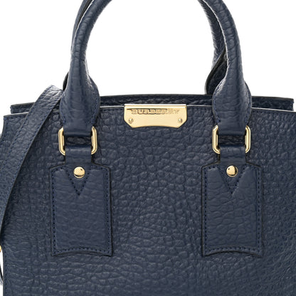 Burberry Signature Grain Small Clifton Bag Navy Blue 7 of 10