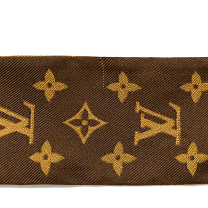 Louis Vuitton Silk Monogram Infinity BB Bandeau Brown 4 of 8