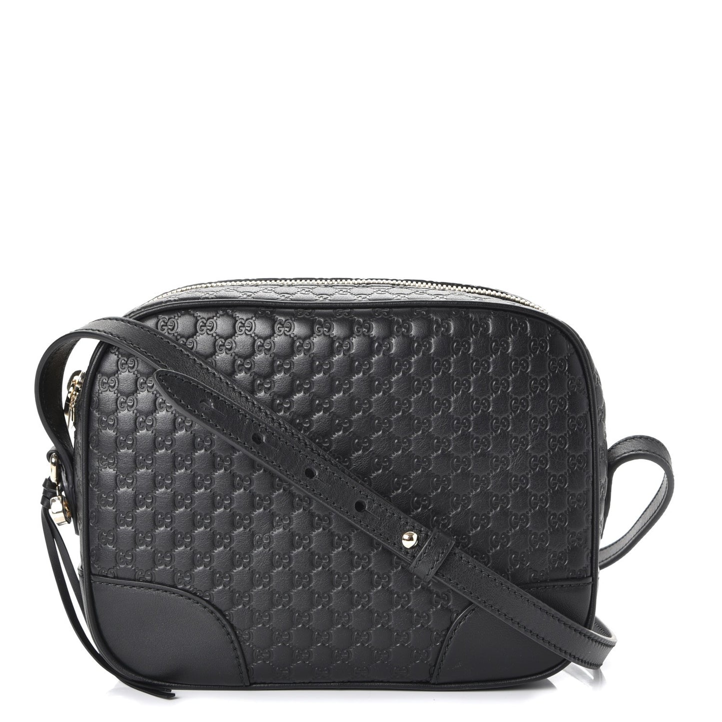 Microguccissima Mini Bree Messenger Bag Black