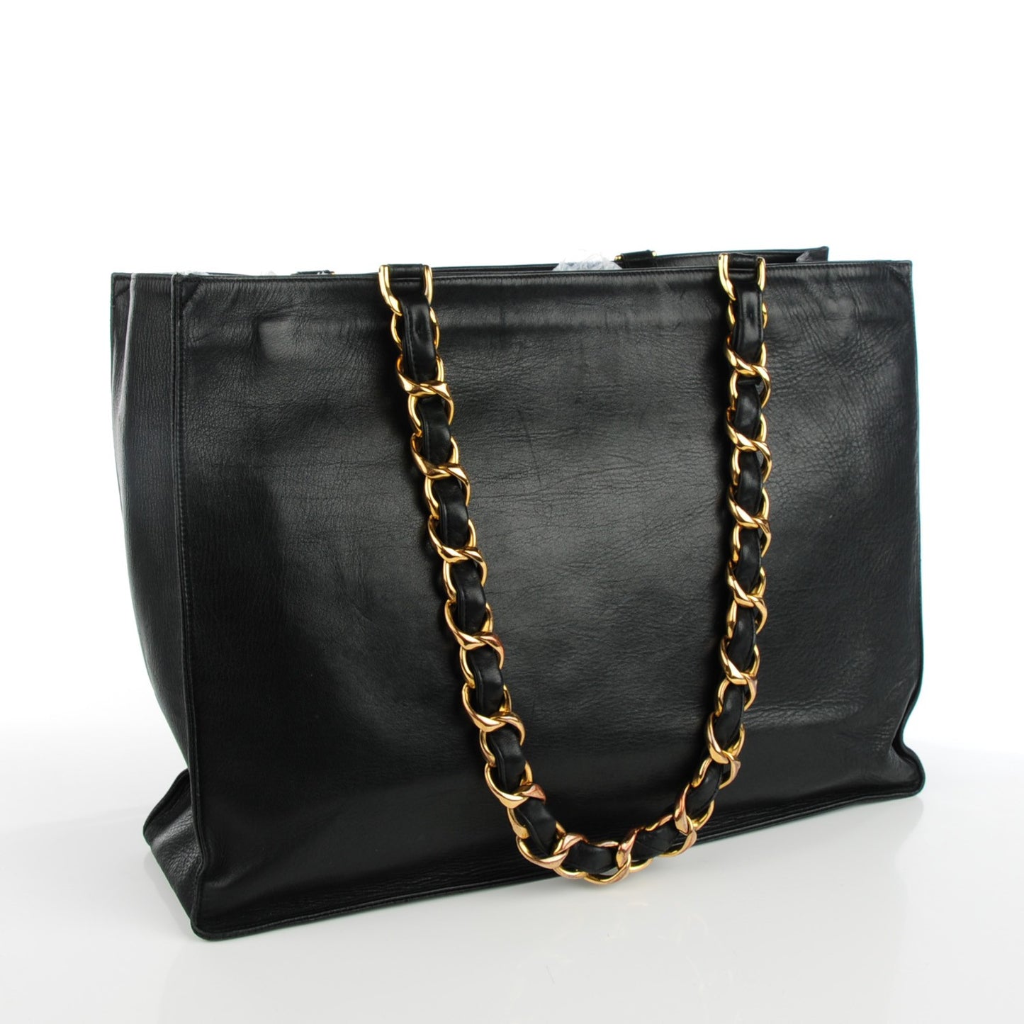 Lambskin Jumbo Shoulder Bag Black