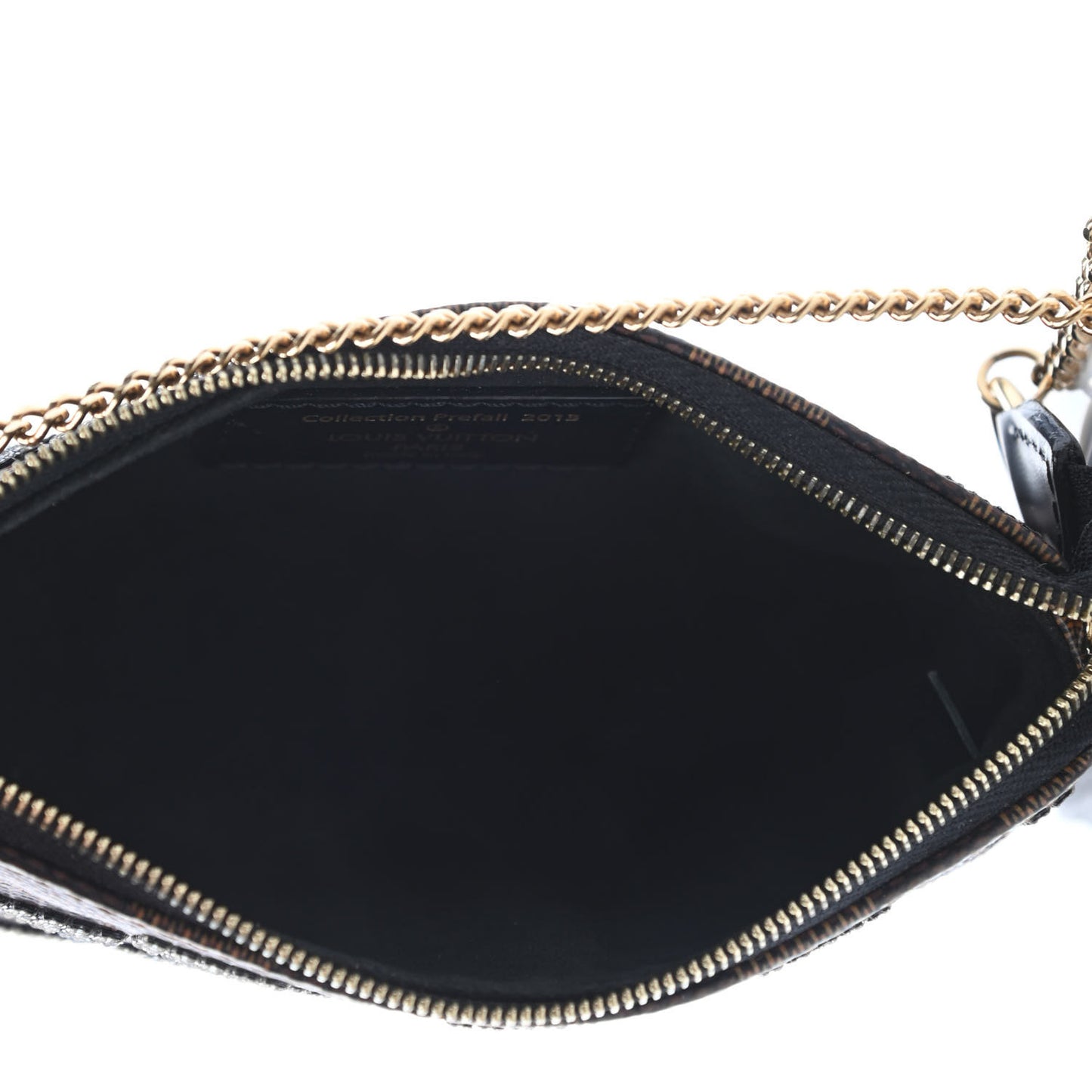 Damier Paillettes Mini Pochette Accessories Black