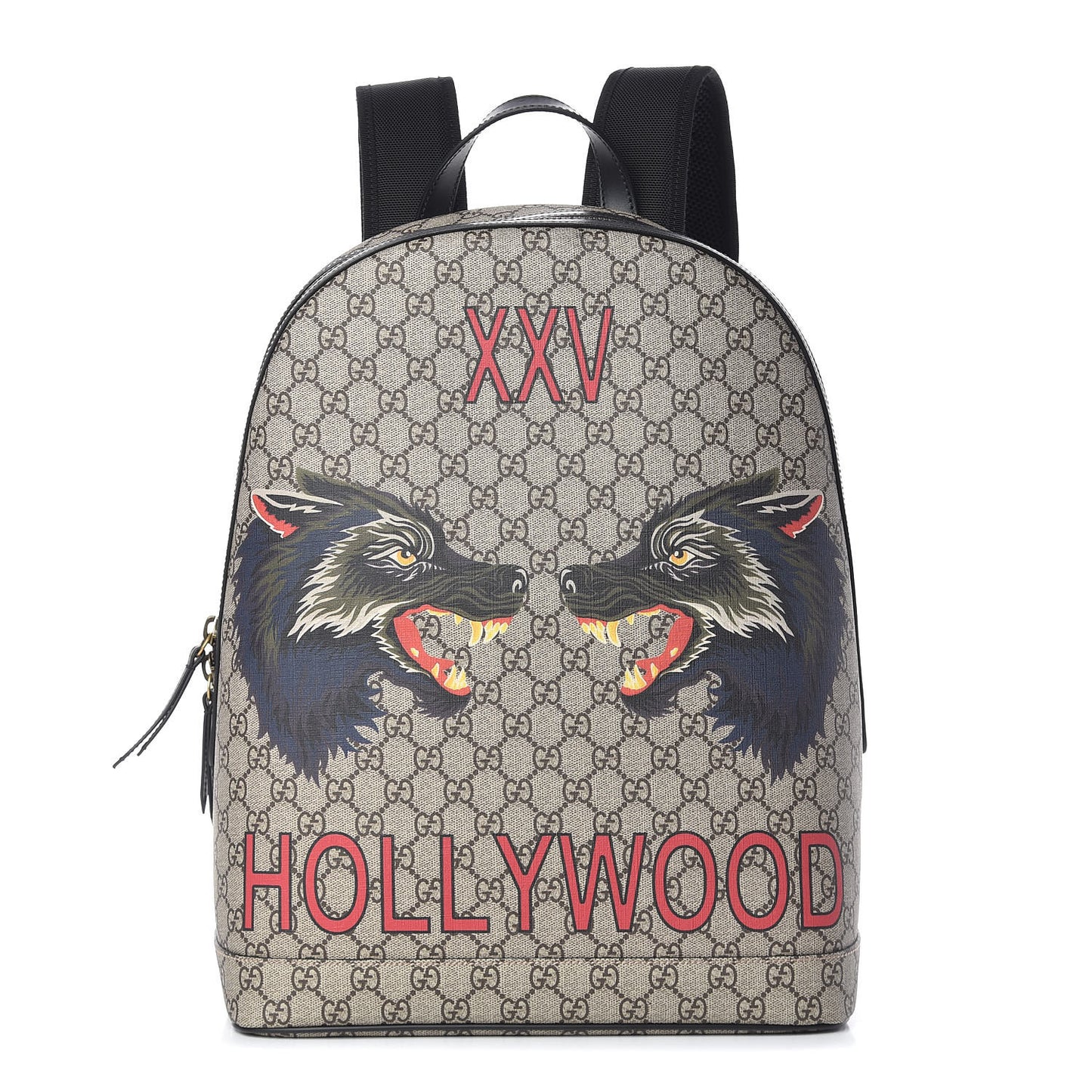 GG Supreme Monogram Wolf XXV Hollywood Print Dome Backpack