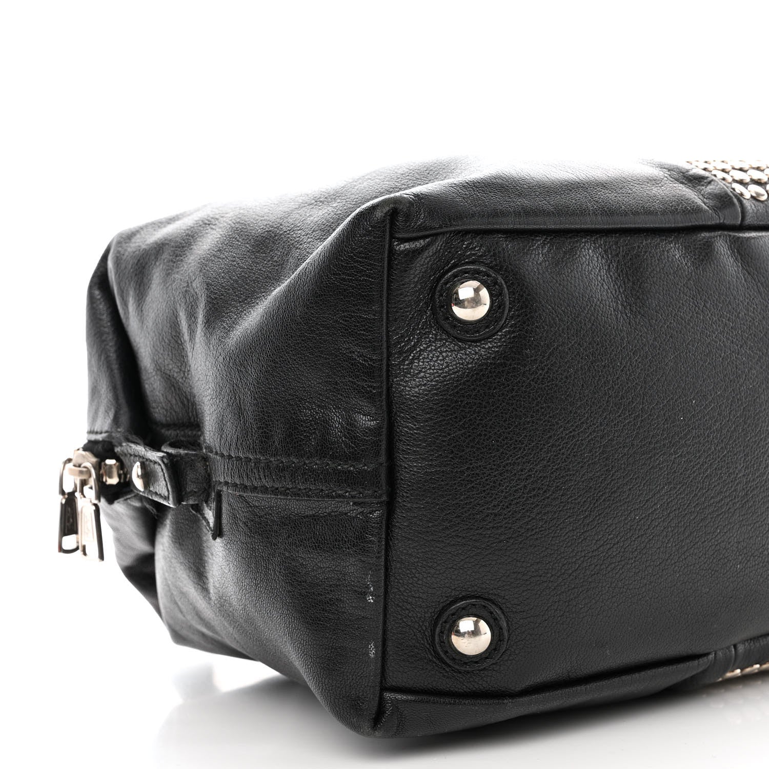 Saint Laurent Calfskin Studded Easy Sac Black 10 of 20