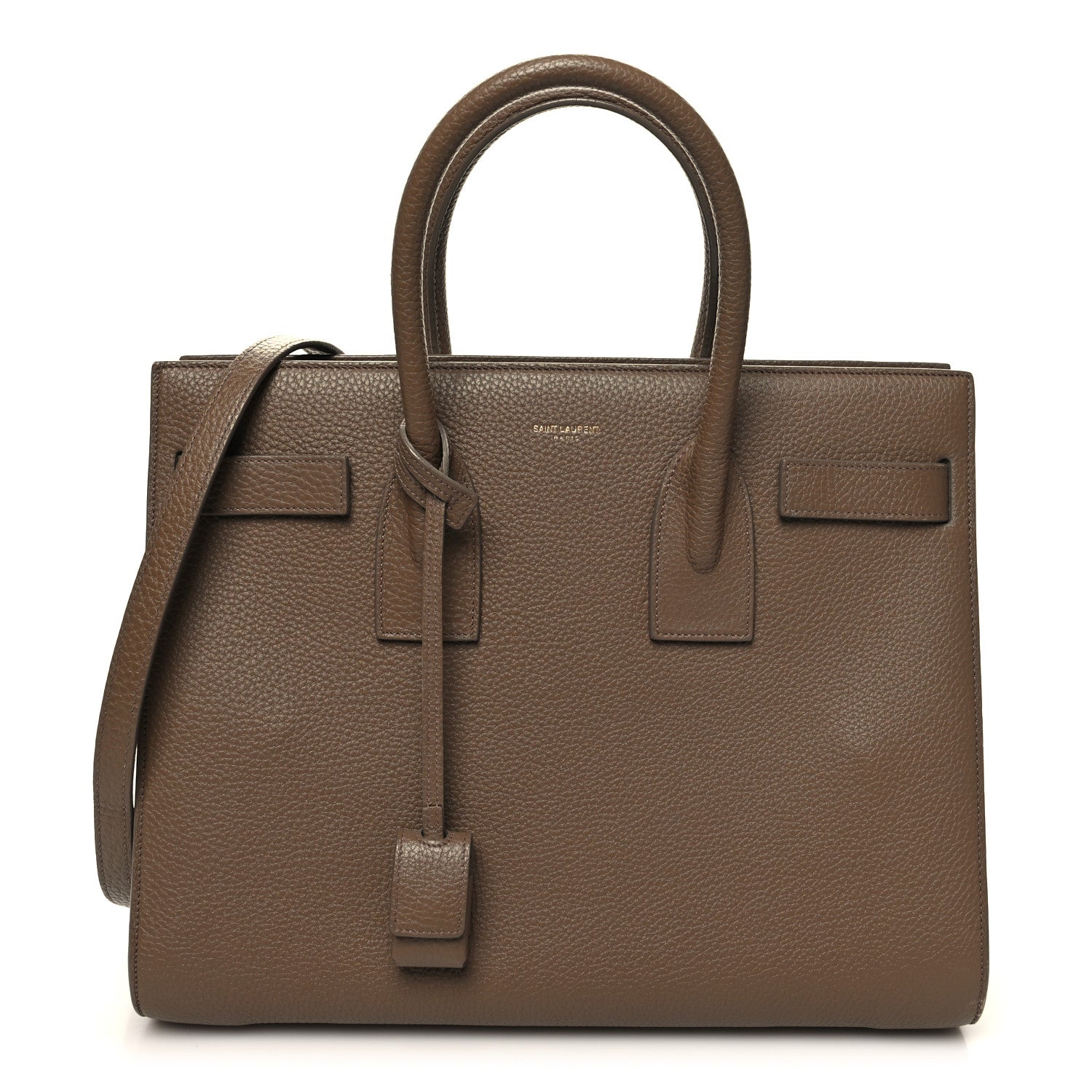 Saint Laurent Grained Calfskin Small Sac De Jour Taupe 1 of 13