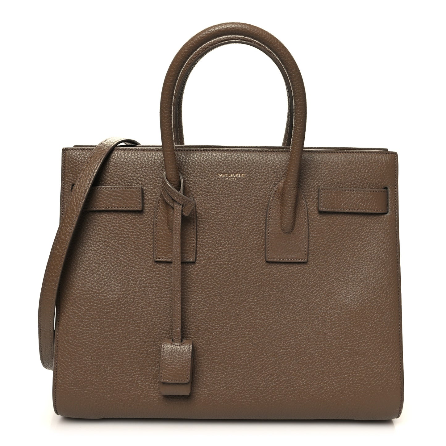 Grained Calfskin Small Sac De Jour Taupe