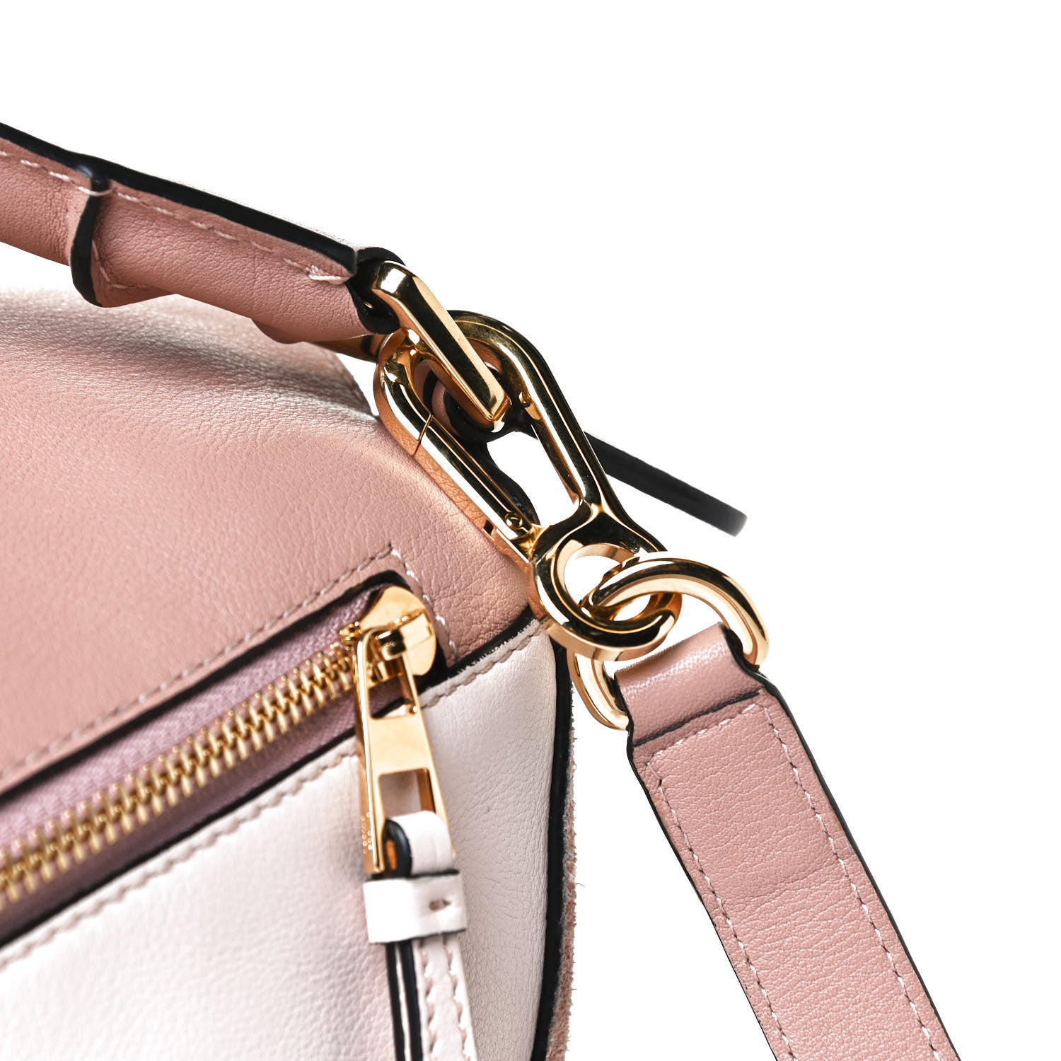 Loewe Calfskin Suede Small Puzzle Bag Blush 12 of 13
