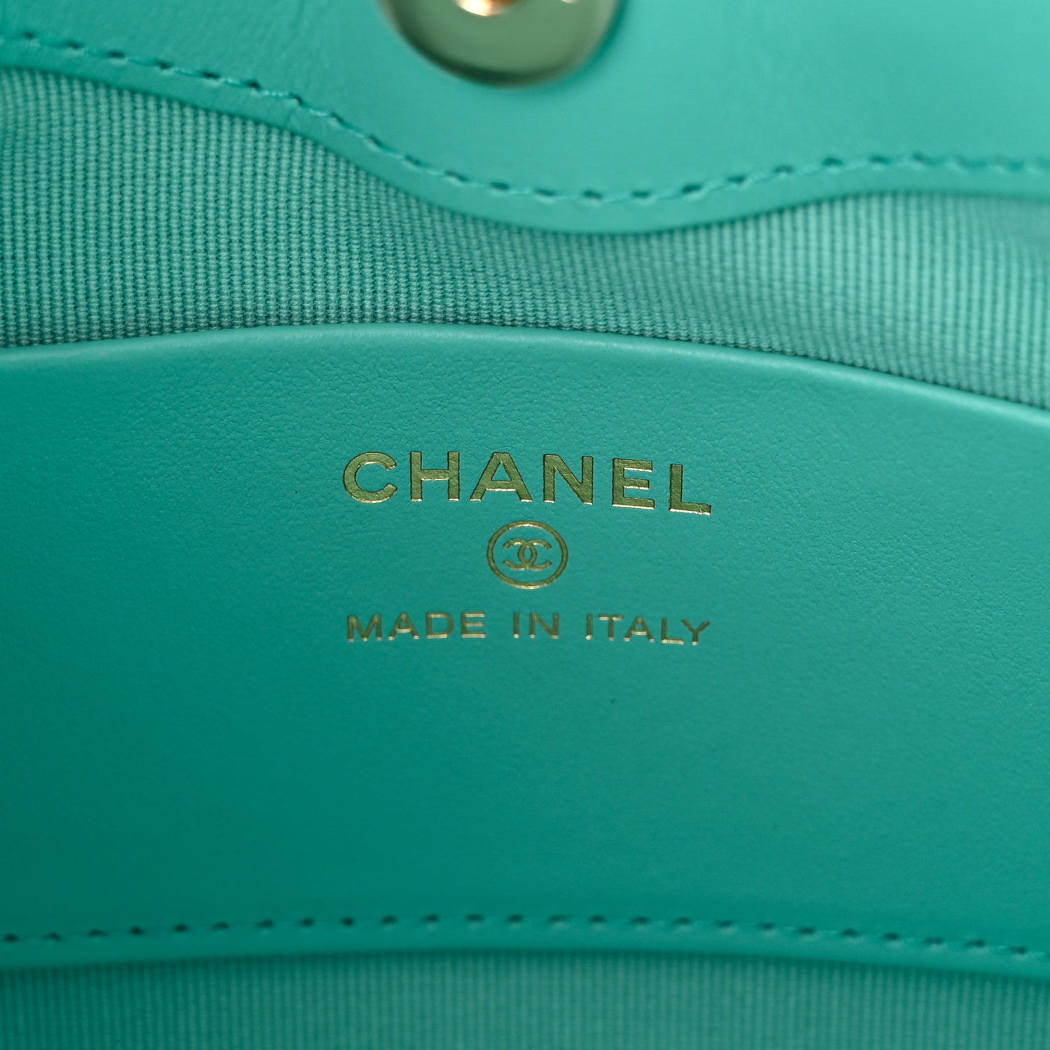 Chanel Shiny Crumpled Calfskin Quilted Nano 31 Shopping Bag Turquoise 6 of 11