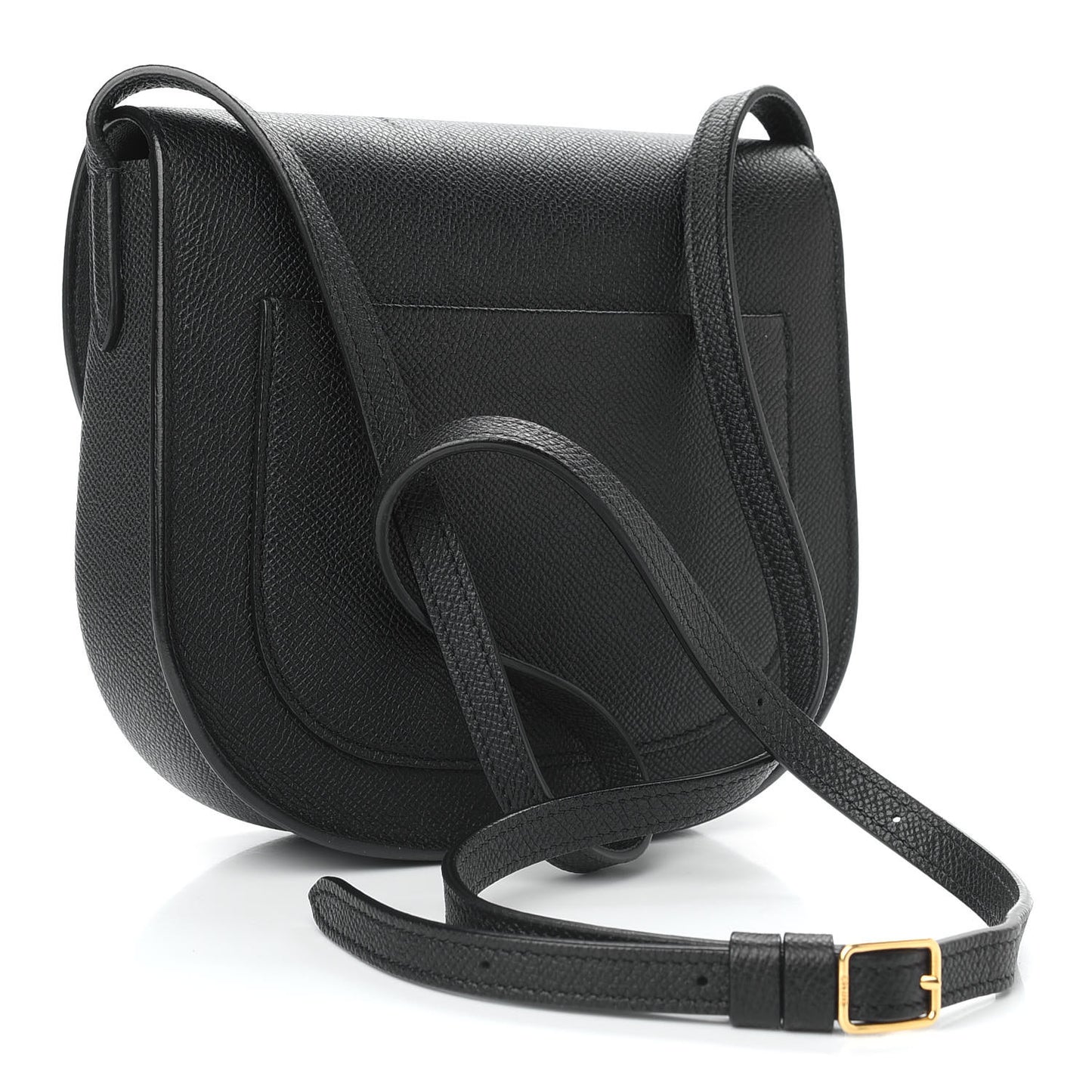 Grained Calfskin Small Trotteur Black