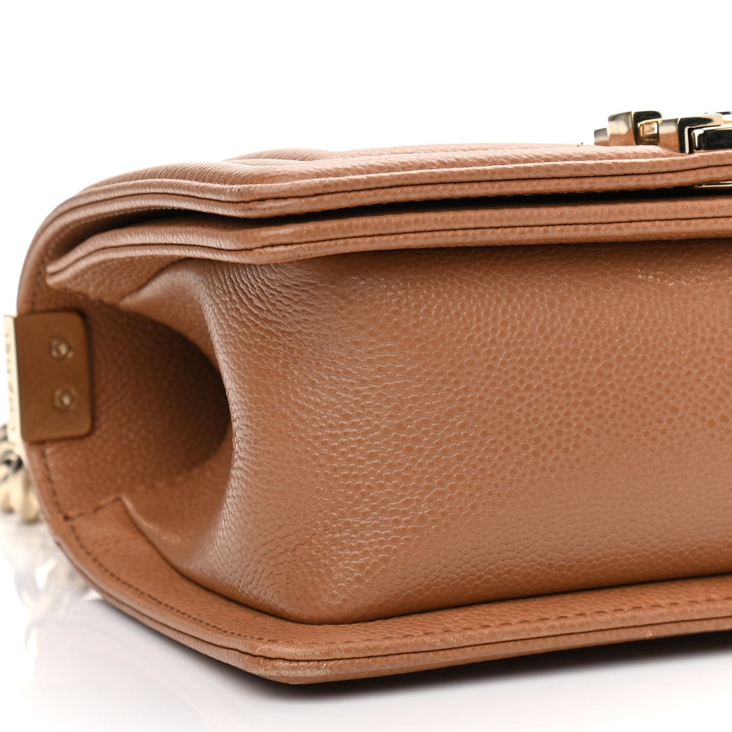 Caviar Quilted Small Boy Flap Brown