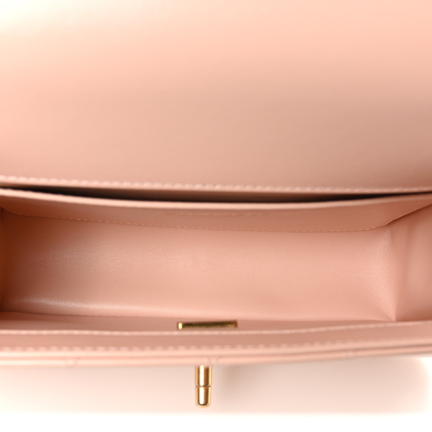 Calfskin Quilted Perfect Fit Flap Light Pink