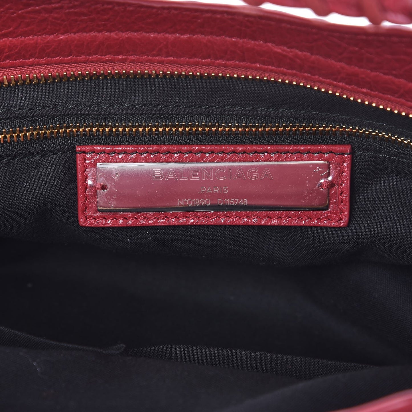 Agneau Classic Gold Hardware City Rouge Sapphire