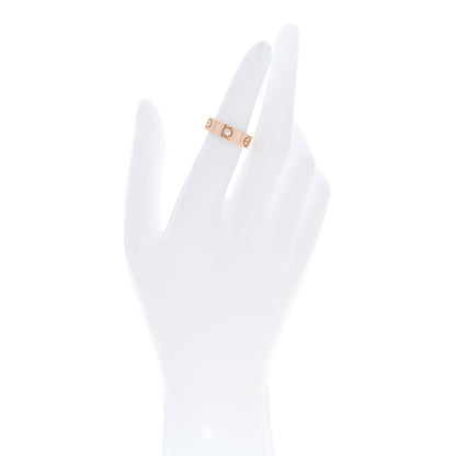 Cartier 18K Pink Gold 3 Diamond 5.5mm LOVE Ring 49 5 2 of 4