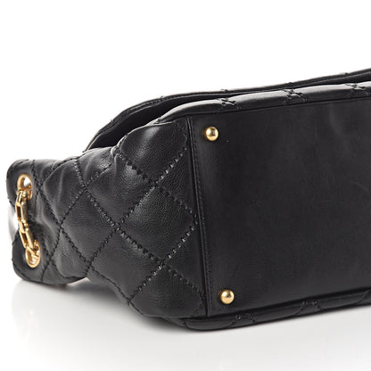 Chanel Calfskin Quilted Retro Chain Flap Black 8 of 9