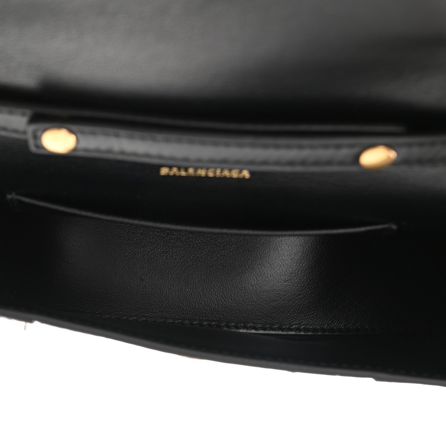 Balenciaga Shiny Box Calfskin Small Hourglass Evening Chain Bag Black 5 of 10