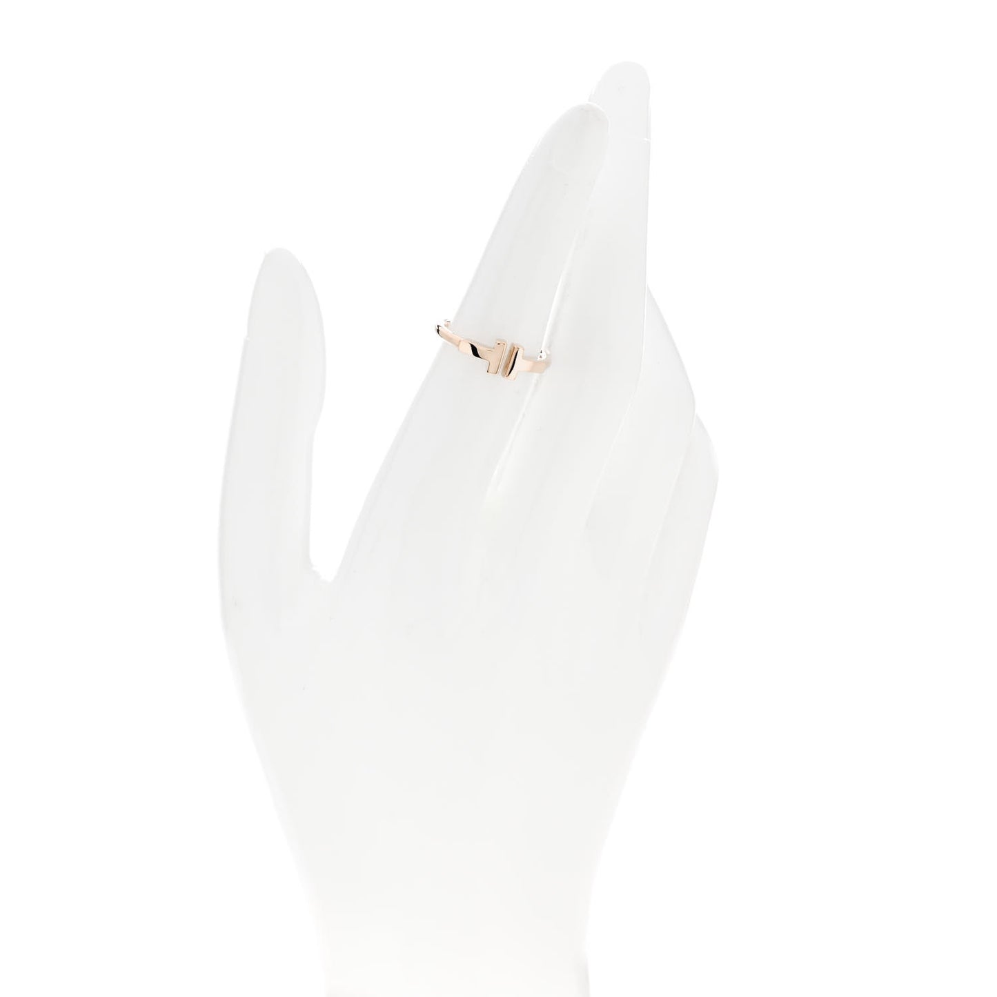 18K Rose Gold T Wire Ring 51 5.75