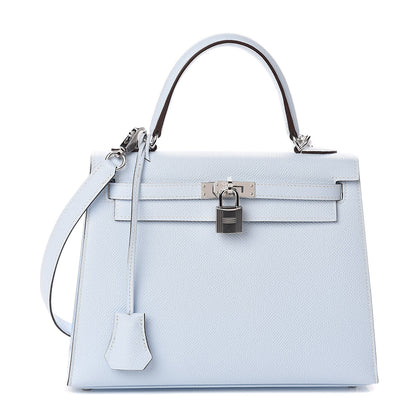 Hermes Epsom Kelly Sellier 25 Bleu Brume 1 of 32
